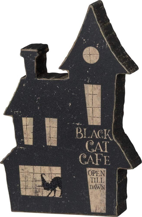 Black Cat Cafe Home Decor Sitter image 0