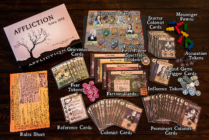 AFFLICTION   Salem 1692 Board Game image 1