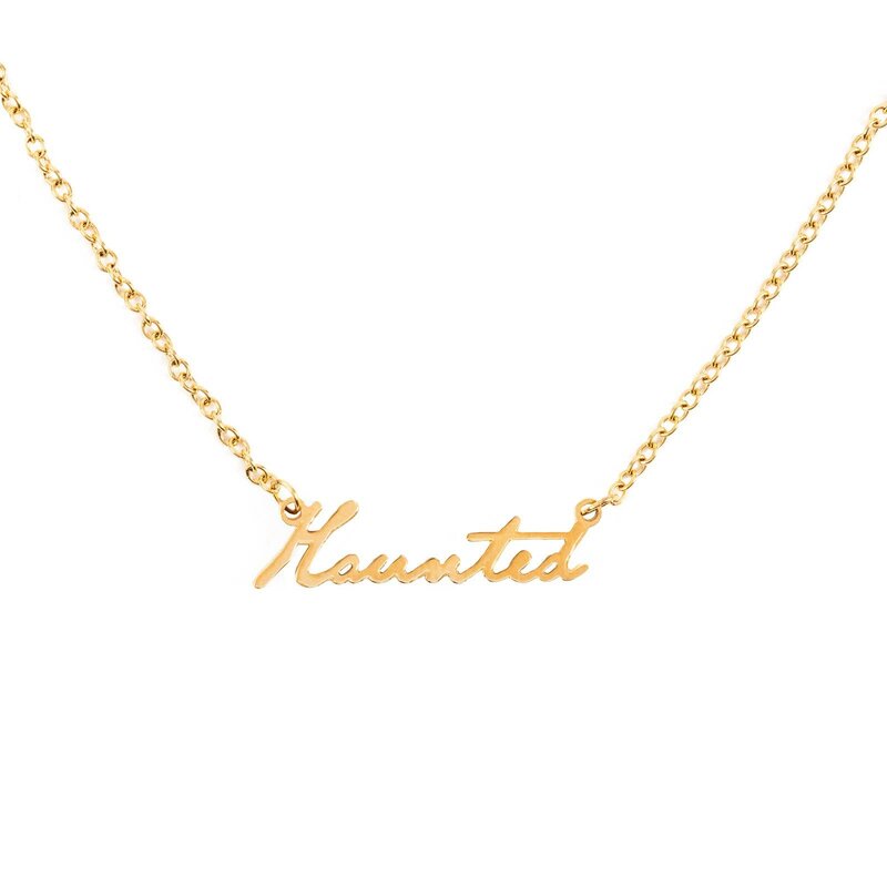 "Haunted" Necklace Gold tone image 0